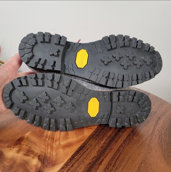 Woolrich Gray Wool Ankle Boots with Red Laces Women's Size 6 Retro Vibes Hiking - Picture 10 of 15